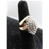 Image 3 : 10K YG Diamond Ring w/51 Round Cut Diamonds Prong Set 10.1g - Replacement
