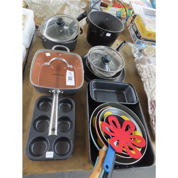 Asst. Cookware w/Cast Bean Pot