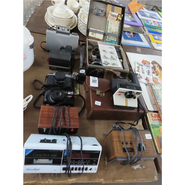 Vintage Radios, Camera, Cassette Player, Land Camera