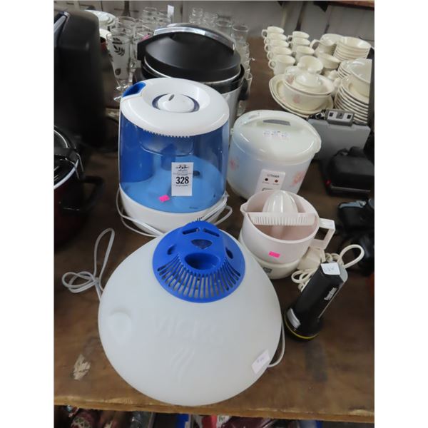 Vicks Respirator, Pressure Cooker, Juicer, Steamer