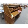 Image 2 : Oak Roll Top Desk - (Needs Repair)