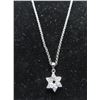 Image 3 : 14K WG Diamond/Chain w/12 Round Cut Diamonds Prong Set - 14K