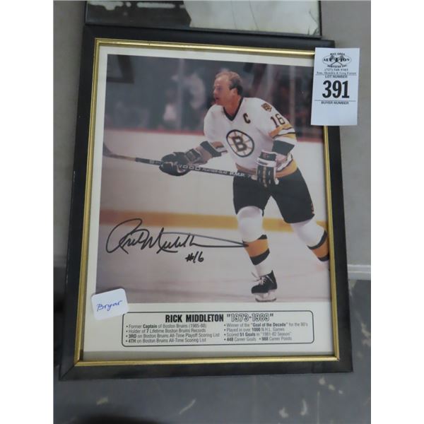 Rick Middleton Autographed Photo