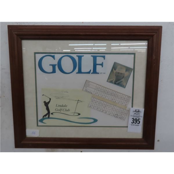 Autographed Golf Memorabilia w/Playing Card