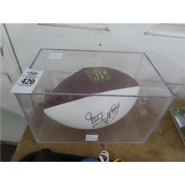 Joey Galloway Autographed Football w/Showcase