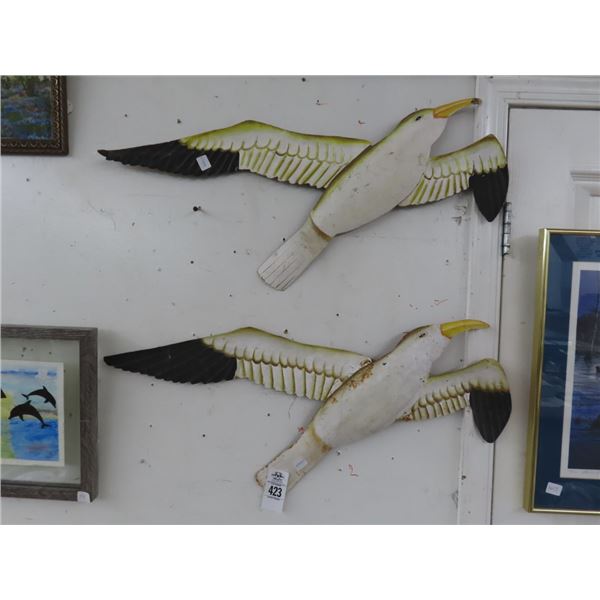 Metal Seagulls Wall Décor - 2