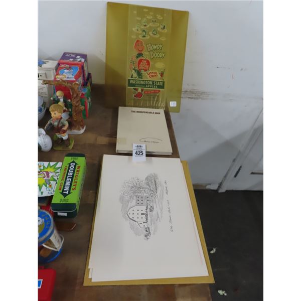 Howdy Doody Washington Apples Promotion, Indispensible Man's Book,