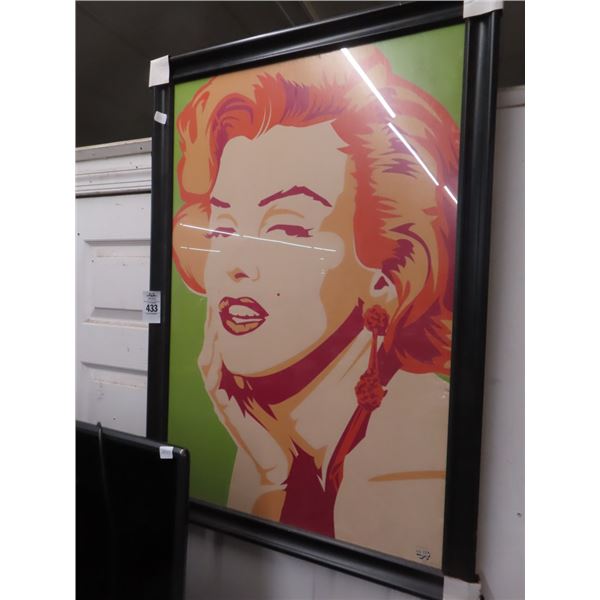 Marilyn Monroe Radio Days Contemporary Framed Poster - 24  X  36