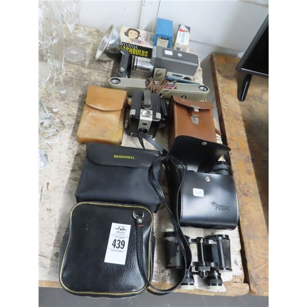 Binoculars, Vintage Cameras