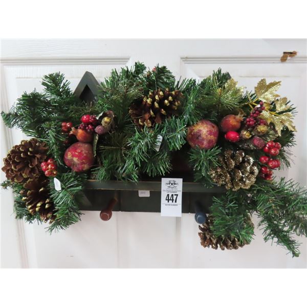 Holiday Wall Art w/Coat Hooks