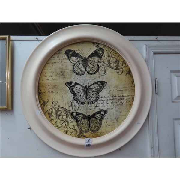 Round Large Butterfly Wall Art