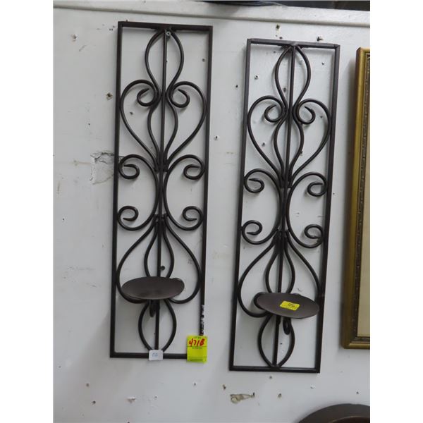 Metal Wall Sconce Candleabras