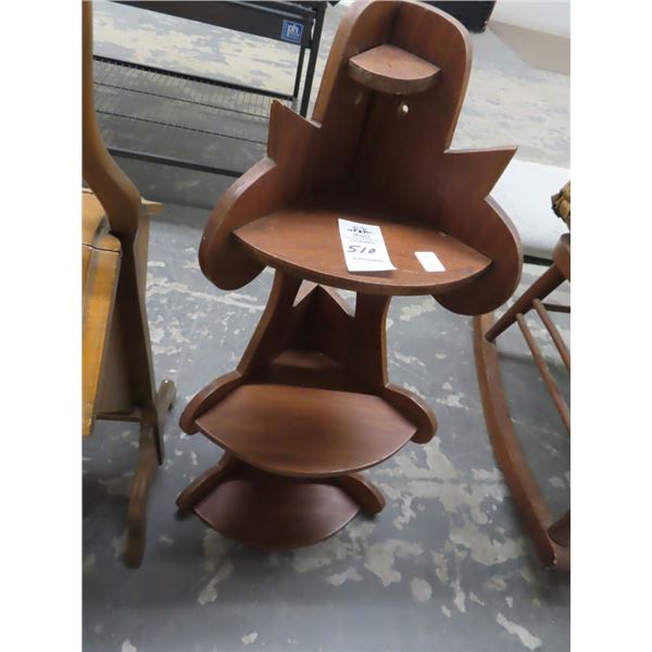 Wooden Triple Corner Shelf