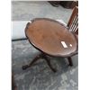 Image 1 : Mahogany Scalloped Claw Foot Pedestal Table