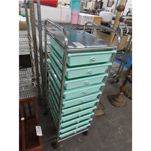 10 Drawer Storage Cart