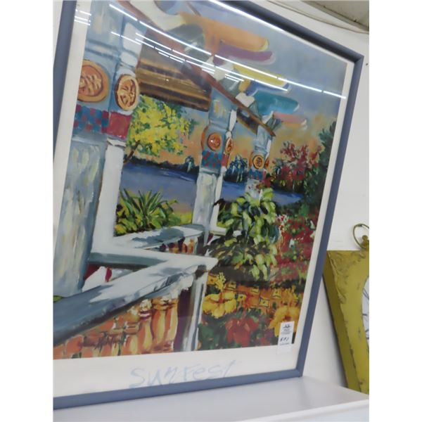 Sun Feast Framed Poster