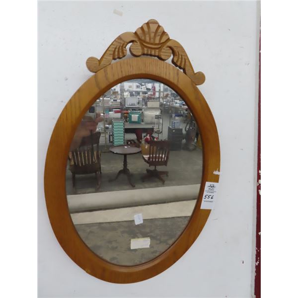 Chrome Oval Mirror - No Shipping