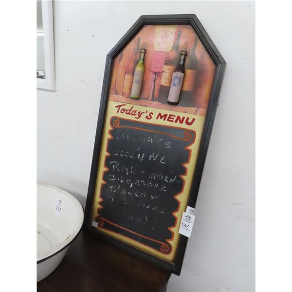 Ornate Menu Board