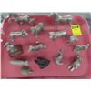 Image 1 : Asst Pewter Figurines Dogs/Cat/Hippo/Mouse/LI On/ Others 14