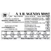 Image 1 : A A R Agenda M082