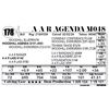 Image 1 : A A R Agenda M048