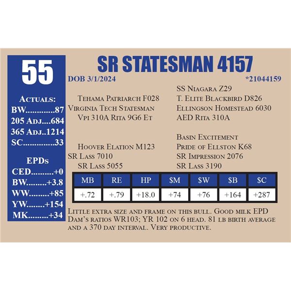 SR STATESMAN 4157