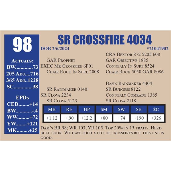 SR CROSSFIRE 4034