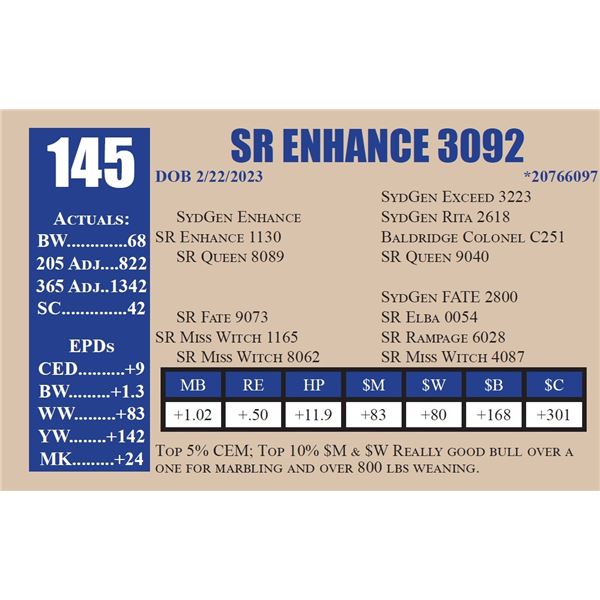 SR ENHANCE 3092