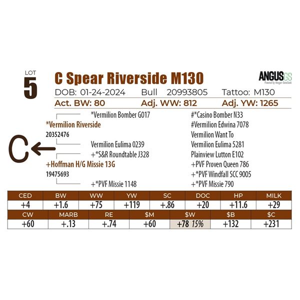 C Spear Riverside M130