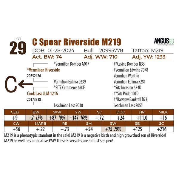 C Spear Riverside M219