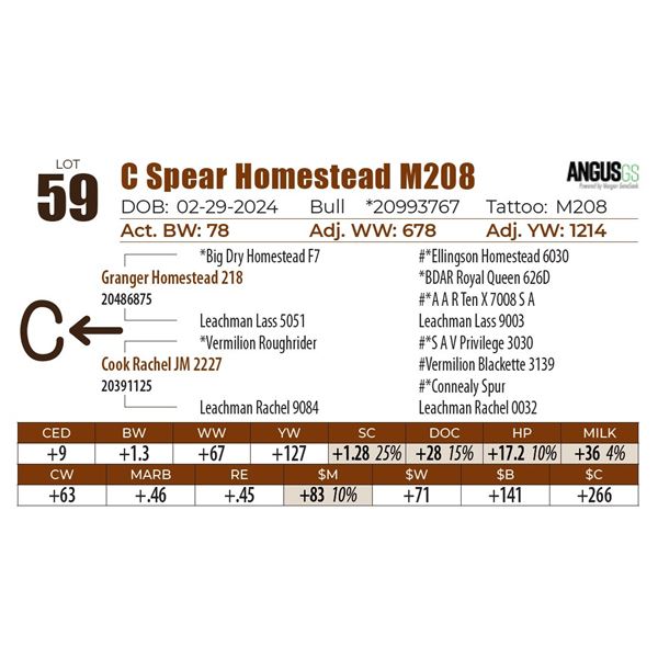 C Spear Homestead M208