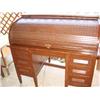 Image 1 : Roll Top Desk w/Key