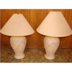 Pr. Of SW style lamps w/shades