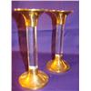Image 1 : Heavy Brass & Glass candleholders