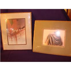 Two 8x10 Sandstone Creation artwork, each is numbered.