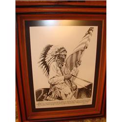 Artist signed & numbered Indian Print by Wald