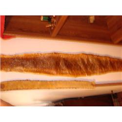 Rattlesnake skin & fur belt