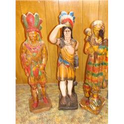 3 Indian Statues