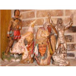 5 Indian Figurines