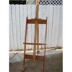 Large heavy duty wood art easel