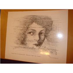 "Face On The Bar Room Floor"signed:Pat Patterson 1977