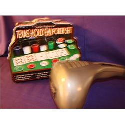 Tx. Hold'em Set & Homedics Back Massager