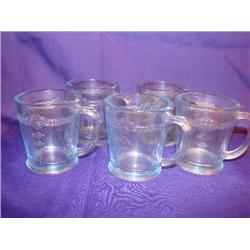 5 Old Fire King Coffee Mugs