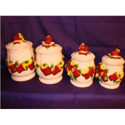 Canister Set w/Apple Design