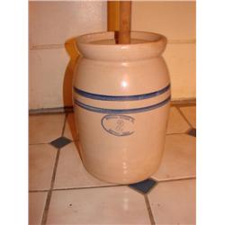 2 gal. Marshall Pottery Butter Churn w/churn stick