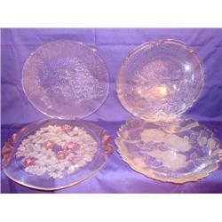 4 Crystal Platters
