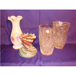4 Crystal Vases