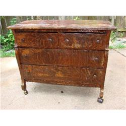 Tiger Oak Chest of Drawers