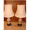 Image 1 : Pair of Lamps with Shades