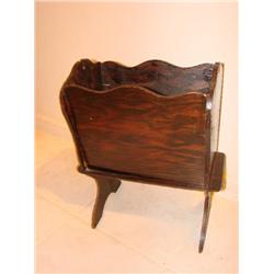 Small Wood Magazine Rack